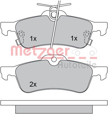 METZGER Hátsó fékbetét 1170247_METZ