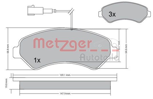 METZGER Első fékbetét 1170248_METZ