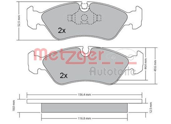 METZGER Első fékbetét 1170252_METZ