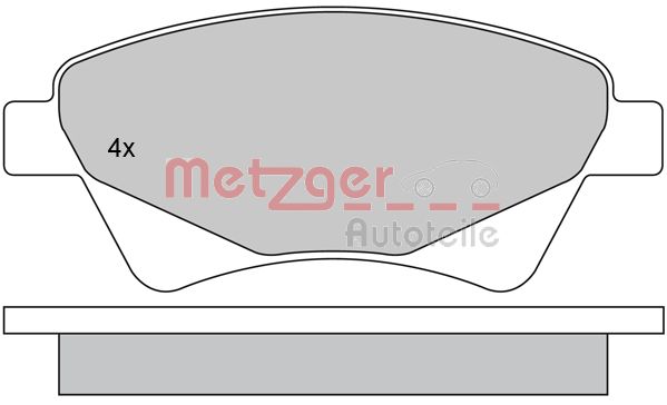 METZGER Első fékbetét 1170255_METZ