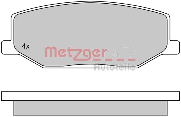 METZGER Első fékbetét 1170259_METZ