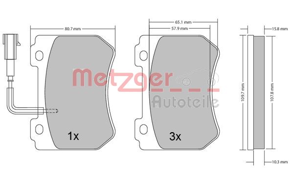 METZGER Első fékbetét 1170276_METZ