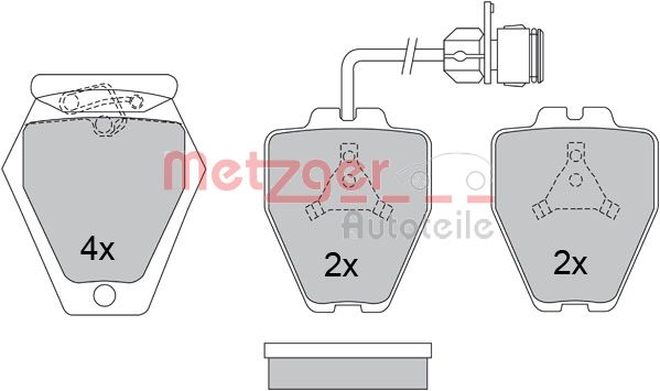 METZGER Első fékbetét 1170280_METZ