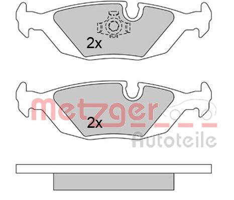 METZGER Hátsó fékbetét 1170284_METZ