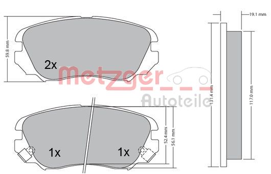 METZGER Első fékbetét 1170291_METZ