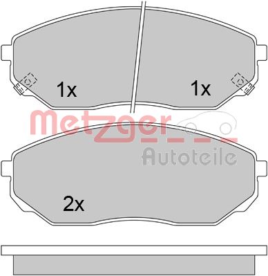 METZGER Első fékbetét 1170297_METZ