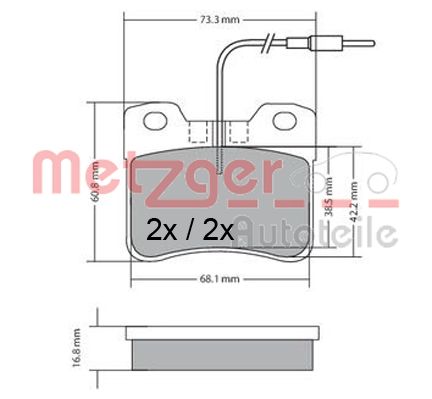 METZGER Első fékbetét 1170302_METZ