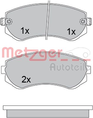 METZGER Első fékbetét 1170317_METZ