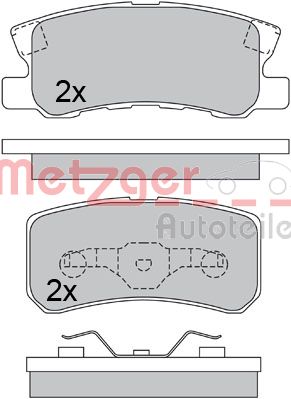 METZGER Hátsó fékbetét 1170323_METZ