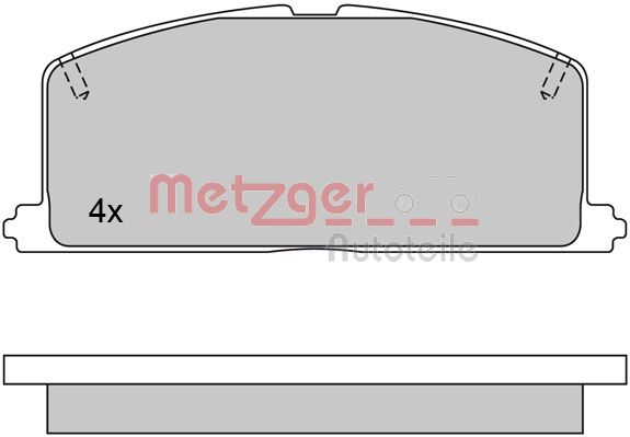 METZGER Első fékbetét 1170327_METZ