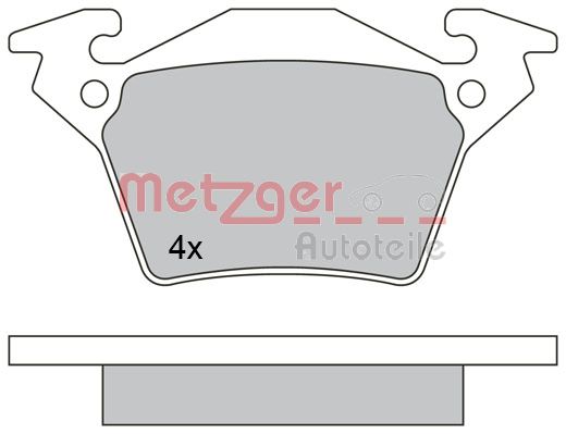 METZGER Hátsó fékbetét 1170331_METZ