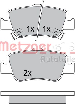 METZGER Hátsó fékbetét 1170334_METZ