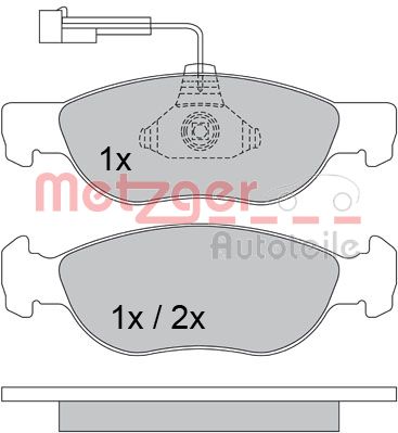 METZGER Első fékbetét 1170338_METZ