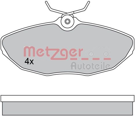 METZGER Hátsó fékbetét 1170341_METZ