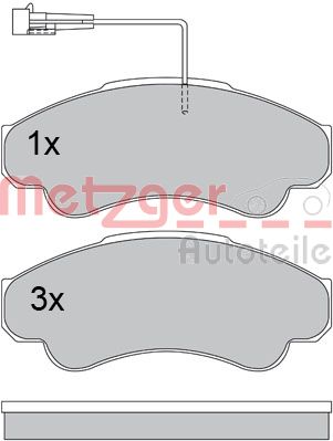 METZGER Első fékbetét 1170344_METZ