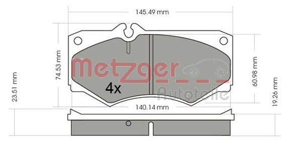 METZGER Első fékbetét 1170351_METZ