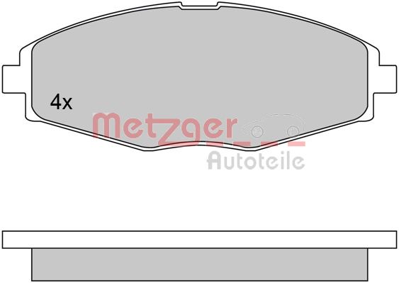 METZGER Első fékbetét 1170354_METZ