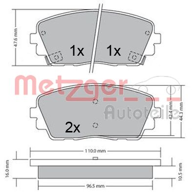 METZGER Első fékbetét 1170361_METZ