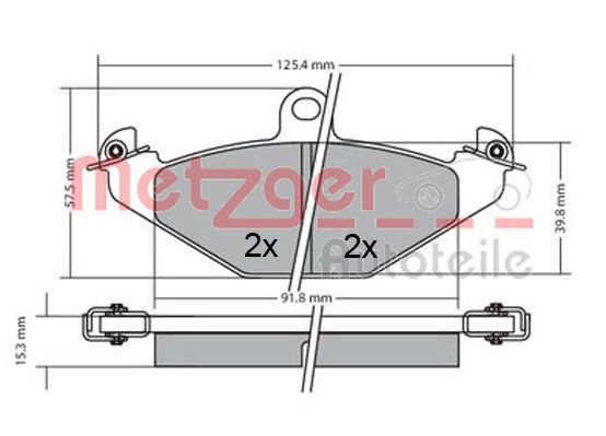 METZGER Hátsó fékbetét 1170362_METZ