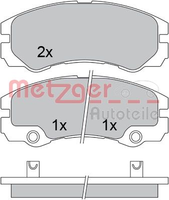 METZGER Első fékbetét 1170363_METZ