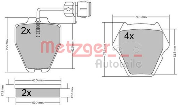 METZGER Első fékbetét 1170364_METZ