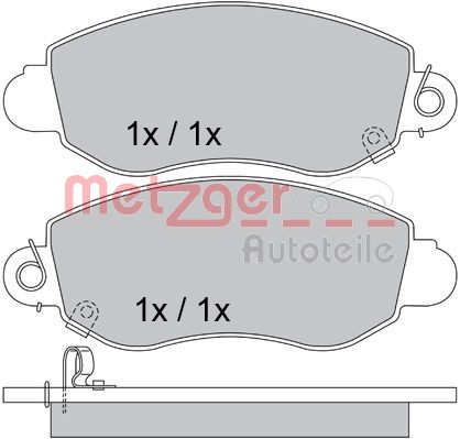 METZGER Első fékbetét 1170365_METZ