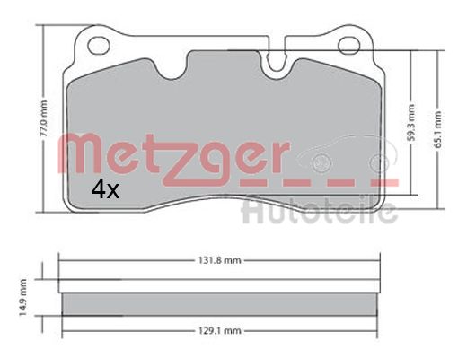 METZGER Első fékbetét 1170366_METZ