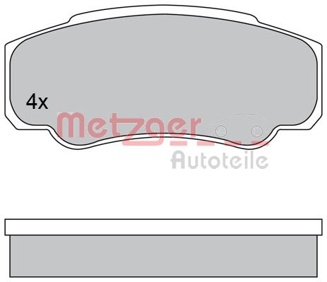 METZGER Hátsó fékbetét 1170381_METZ