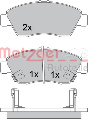 METZGER Első fékbetét 1170388_METZ