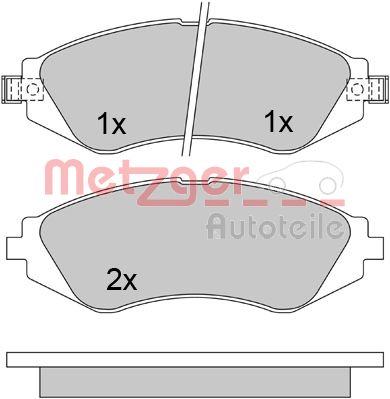 METZGER Első fékbetét 1170391_METZ