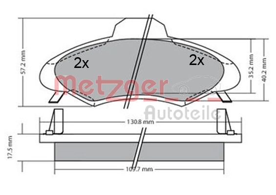 METZGER Első fékbetét 1170395_METZ