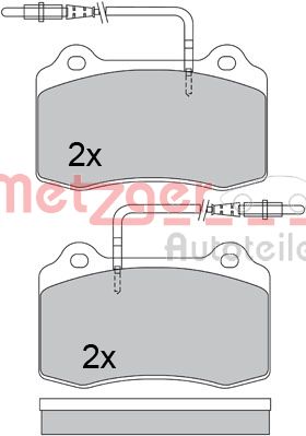 METZGER Első fékbetét 1170399_METZ