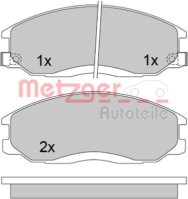 METZGER Első fékbetét 1170402_METZ