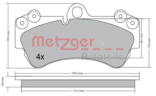 METZGER Első fékbetét 1170405_METZ