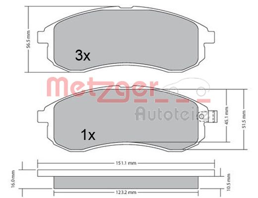 METZGER Első fékbetét 1170406_METZ