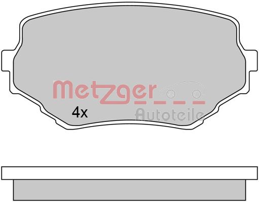 METZGER Első fékbetét 1170415_METZ