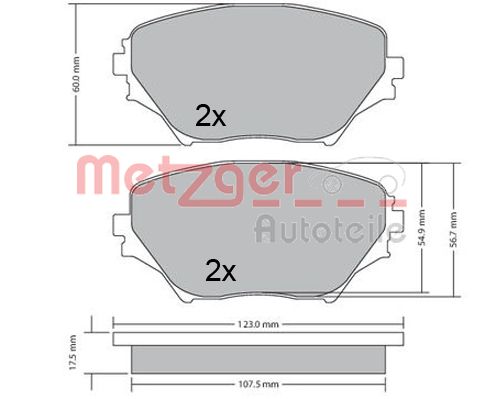 METZGER Első fékbetét 1170418_METZ