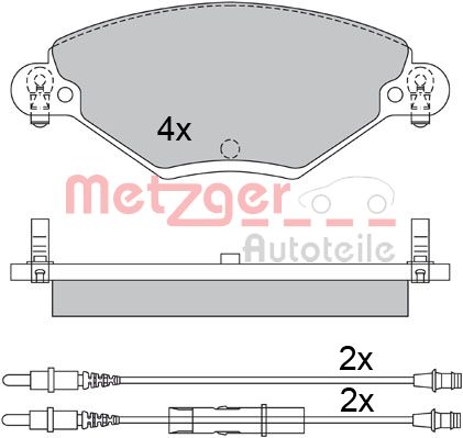 METZGER Első fékbetét 1170419_METZ