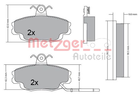 METZGER Első fékbetét 1170427_METZ