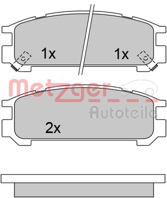 METZGER Hátsó fékbetét 1170429_METZ