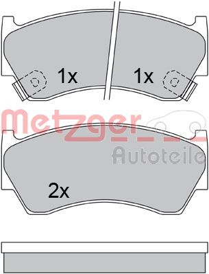 METZGER Első fékbetét 1170433_METZ