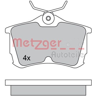 METZGER Hátsó fékbetét 1170435_METZ