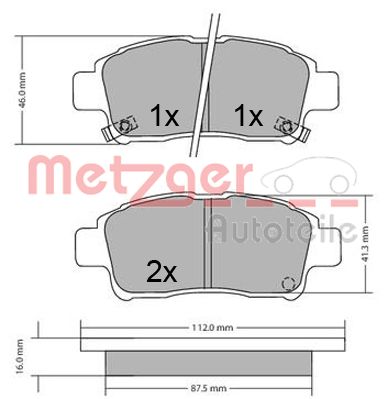 METZGER Első fékbetét 1170436_METZ