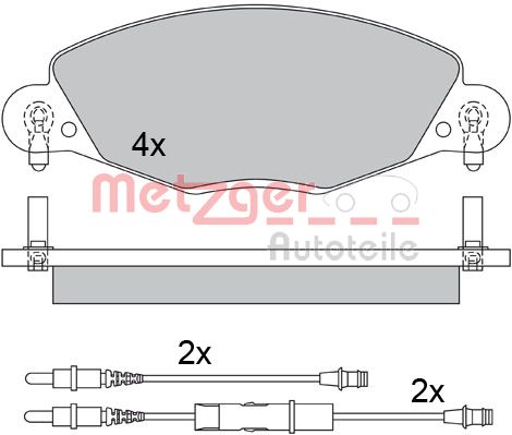 METZGER Első fékbetét 1170437_METZ