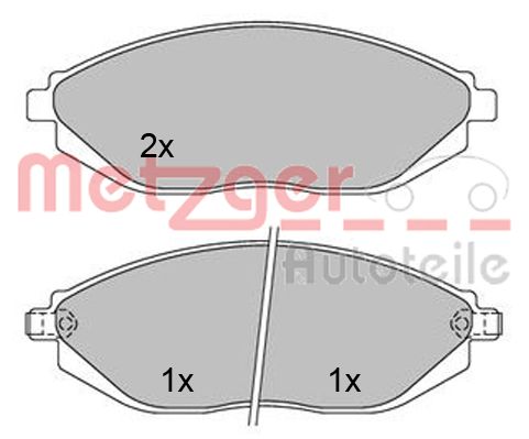 METZGER Első fékbetét 1170446_METZ