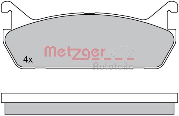 METZGER Hátsó fékbetét 1170448_METZ