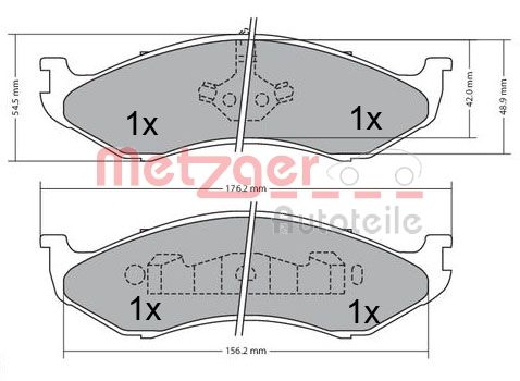 METZGER Első fékbetét 1170452_METZ