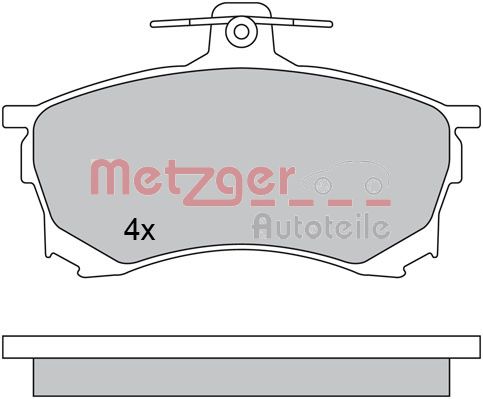 METZGER Első fékbetét 1170453_METZ