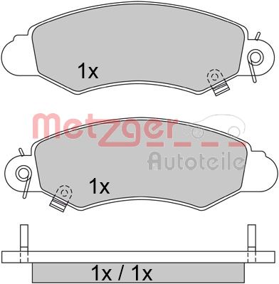 METZGER Első fékbetét 1170457_METZ