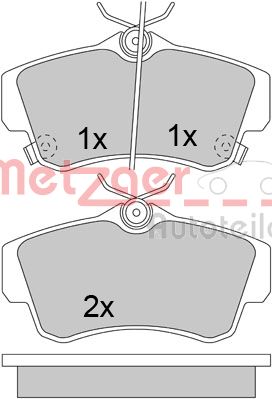 METZGER Első fékbetét 1170459_METZ